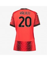 AC Milan Pierre Kalulu #20 Domácí Dres pro Dámské 2023-24 Krátký Rukáv